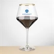 Tucson Gold Rim Burgundy Wine - Imprinted | https://www.bestnamebadges.com
