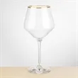 Tucson Gold Rim Burgundy Wine - Imprinted | https://www.bestnamebadges.com