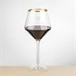 Tucson Gold Rim Burgundy Wine -  Deep Etch | https://www.bestnamebadges.com