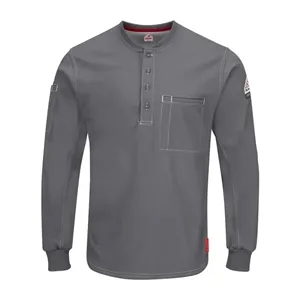 Bulwark Men's IQ Series® Plus Long Sleeve Henley - QT40