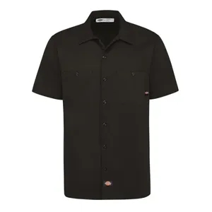 Dickies Men's Industrial Short Sleeve Cotton Work Shirt -...