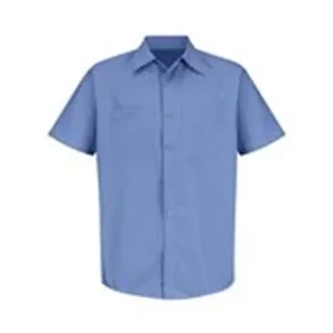 Red Kap Men's Tall Industrial Stripe Short Sleeve Work Sh...