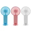 Plastic Mini Rechargeable Handheld Fan With Stand | https://www.bestnamebadges.com