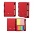 Mini Kraft Spiral Notebook W/ Sticky Notes & Pen | https://www.bestnamebadges.com