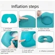 Inflatable Travel Neck Support Pillow | https://www.bestnamebadges.com