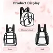 Clear PVC Stadium Backpack | https://www.bestnamebadges.com