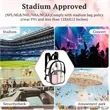 Clear PVC Stadium Backpack | https://www.bestnamebadges.com