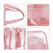 Clear PVC Travel Toiletry Bag With Handle | https://www.bestnamebadges.com