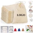 Cotton Linen DrawString Bags | https://www.bestnamebadges.com