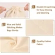 Cotton Linen DrawString Bags | https://www.bestnamebadges.com