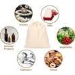 Cotton Linen DrawString Bags | https://www.bestnamebadges.com