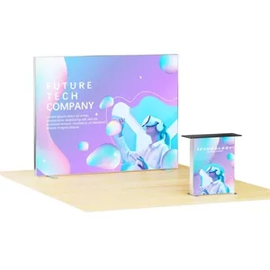 10Ft Silicone Edge Graphics Trade Show Display Kit