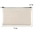 Canvas Zipper Pouch | https://www.bestnamebadges.com