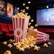 Reusable Plastic Popcorn Bucket For Movie Night | https://www.bestnamebadges.com