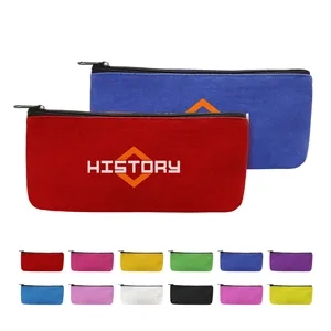 Small 10Oz Canvas Pencil Pouch W/ Zipper