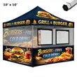 Custom Food Concession Canopy Tent Package | https://www.bestnamebadges.com