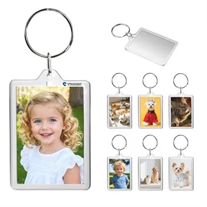 2"x1.6" Custom Full Color Acrylic Photo Frame Keychain