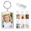 2"x1.6" Custom Full Color Acrylic Photo Frame Keychain | https://www.bestnamebadges.com