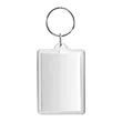 2"x1.6" Custom Full Color Acrylic Photo Frame Keychain | https://www.bestnamebadges.com