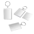2"x1.6" Custom Full Color Acrylic Photo Frame Keychain | https://www.bestnamebadges.com