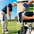 Microfiber Fabric Clip Golf Towels | https://www.bestnamebadges.com