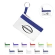 Mini Zippered PVC Pouch Clear Pencil Bag W/ Key Ring | https://www.bestnamebadges.com