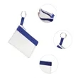 Mini Zippered PVC Pouch Clear Pencil Bag W/ Key Ring | https://www.bestnamebadges.com