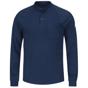 Bulwark Men's Long Sleeve Henley Shirt- CoolTouch®2 - SML2