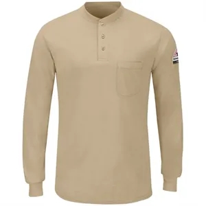 Bulwark Men's Long Sleeve Henley - SML8