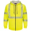 Bulwark Men's Hi-Visibility Zip-Front Hooded Fleece Sweat... | https://www.bestnamebadges.com