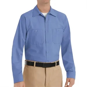 Red Kap Men's Tall Industrial Long Sleeve Work Shirt - SP14T