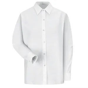 Red Kap Women's Long Sleeve Specialized Pocketless Poplin...
