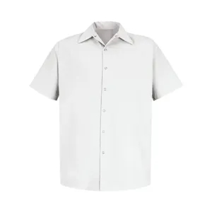 Red Kap Men's Specialized Short Sleeve Pocketless Work Sh...