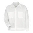 Red Kap Men's Button-Front Shirt Jacket - SP35 | https://www.bestnamebadges.com