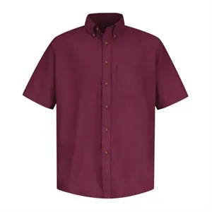 Red Kap Men's Tall Poplin Short Sleeve Dress Shirt - SP80T