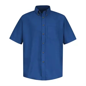 Red Kap Men's Poplin Short Sleeve Dress Shirt - SP80