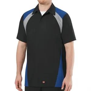 Red Kap Men's Tri-Color Short Sleeve Shop Shirt - SY28