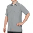 Red Kap Men's Ripstop Short Sleeve Work Shirt - SY60 | https://www.bestnamebadges.com