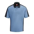 Red Kap Men's Performance Knit Two Tone Polo - SK54 | https://www.bestnamebadges.com