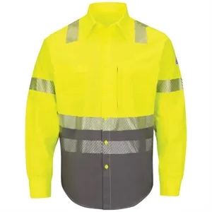 Bulwark Men's Tall Hi-Visibility Color Block Uniform Shir...