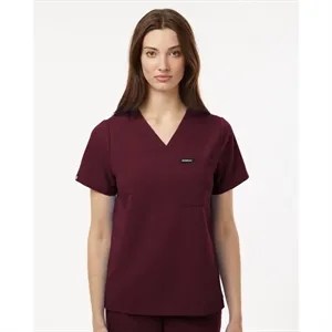 Jaanuu Women's Rhena Essential 1-Pocket Scrub V-Neck Top ...