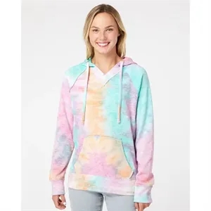 MV Sport Women's Courtney Burnout V-Notch Hooded Sweatshi...
