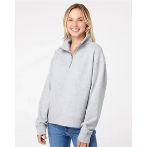 MV Sport Women's Sueded Fleece Quarter-Zip Sweatshirt - W...