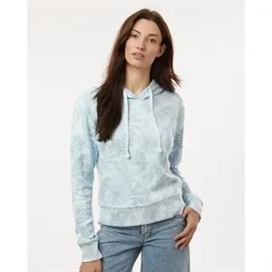 MV Sport Women's Maddie Floral Print Hooded Sweatshirt - ...