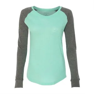Boxercraft Women's Preppy Patch Slub Long Sleeve T-Shirt ...