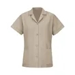 Red Kap Women's Loose Fit Short Sleeve Button Smock - TP23 | https://www.bestnamebadges.com