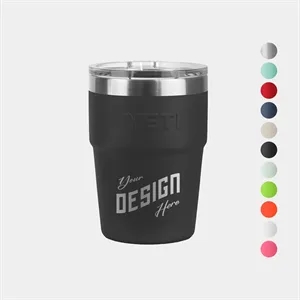 16 Oz YETI® Rambler Stainless Steel Insulated Stackable Cup | https://www.bestnamebadges.com
