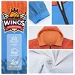 Custom Sports Warm Up Jacket With Hood | https://www.bestnamebadges.com