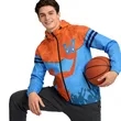 Custom Sports Warm Up Jacket With Hood | https://www.bestnamebadges.com