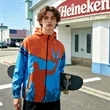 Custom Sports Warm Up Jacket With Hood | https://www.bestnamebadges.com